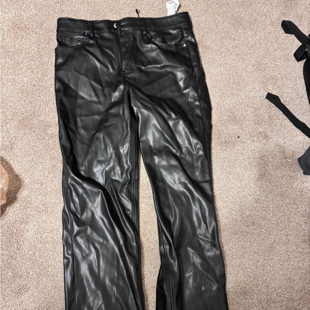 Zara leather pants size 8. ONLY WORN ONCE